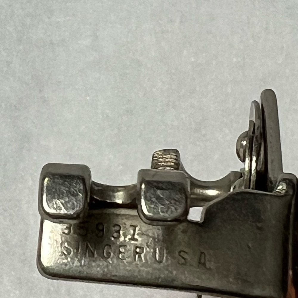Vintage Singer 35931 Hemmer Sewing Machine Hemming Foot Low Shank - Picture 2 of 3